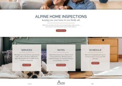Tyson Hood was the Lead Developer for Cornerstone on the Alpine Home Inspections Website